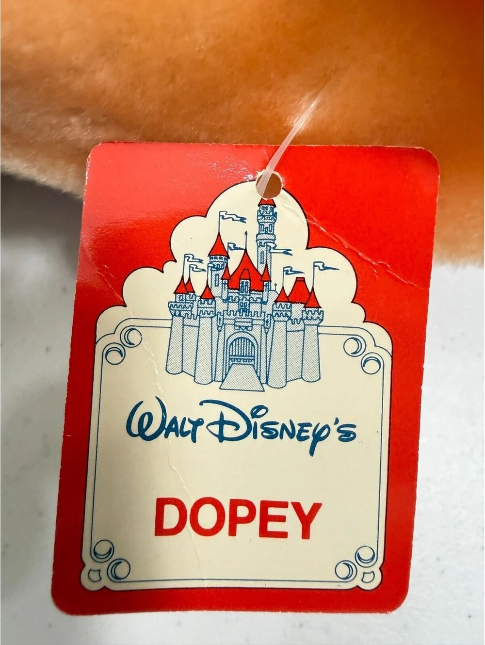 Vintage Walt Disney Productions Dopey Snow White & the 7 Dwarfs Large 22